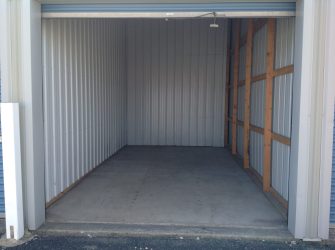 inside of an empty storage garage